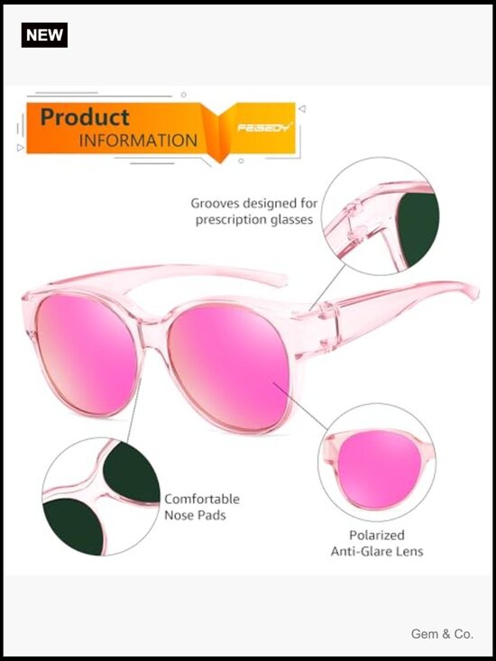 Fit Over Glasses Polarized Sunglasses UV400 Outdoor Driving main image 4